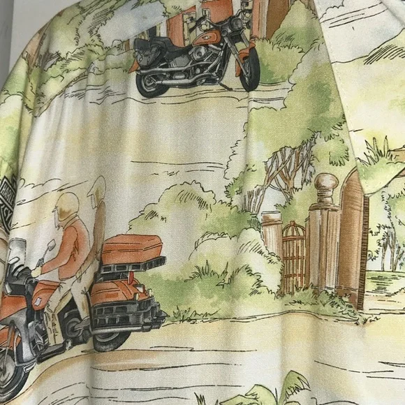 Men’s H-D Tori Richard Short Sleeve Button Down - Picture 6 of 10